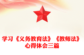 学习《义务教育法》《教师法》心得体会三篇