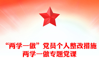 “两学一做”党员个人整改措施两学一做专题党课