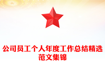 公司员工个人年度工作总结精选范文集锦