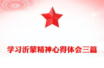 学习沂蒙精神心得体会三篇