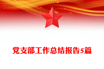 党支部工作总结报告5篇
