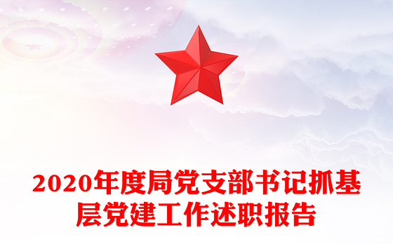 2020年度局党支部书记抓基层党建工作述职报告