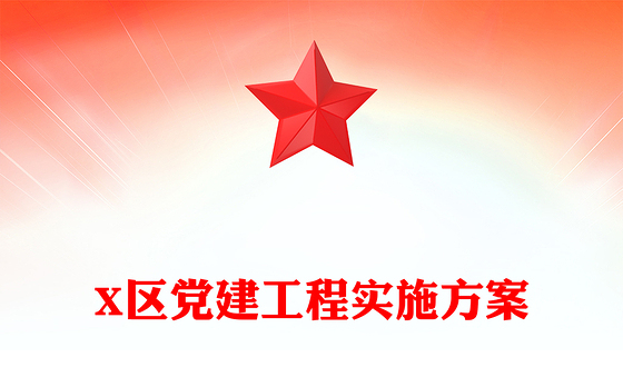 X区党建工程实施方案