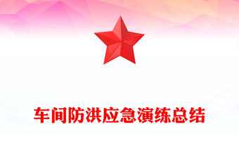 车间防洪应急演练总结