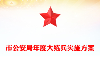 市公安局年度大练兵实施方案