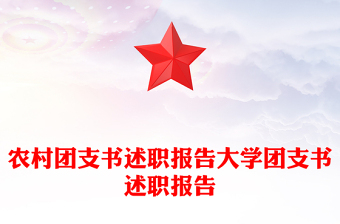 农村团支书述职报告大学团支书述职报告