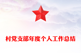 村党支部年度个人工作总结