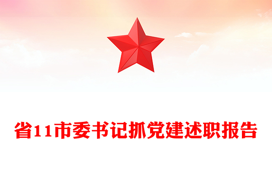 省11市委书记抓党建述职报告