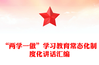 “两学一做”学习教育常态化制度化讲话汇编
