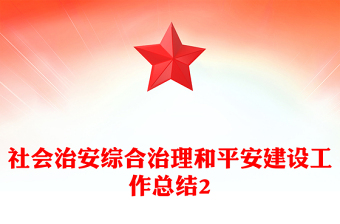 社会治安综合治理和平安建设工作总结2