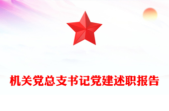 机关党总支书记党建述职报告