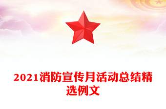 2021消防宣传月活动总结精选例文