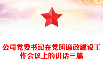 公司党委书记在党风廉政建设工作会议上的讲话三篇