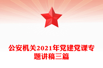 公安机关2021年党建党课专题讲稿三篇