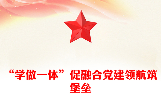 “学做一体”促融合党建领航筑堡垒