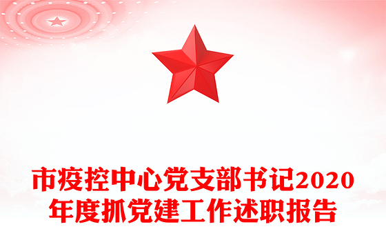 市疫控中心党支部书记2020年度抓党建工作述职报告
