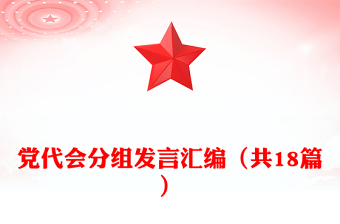 党代会分组发言汇编（共18篇）