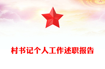 村书记个人工作述职报告