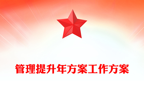 管理提升年方案工作方案