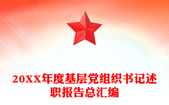 20XX年度基层党组织书记述职报告总汇编