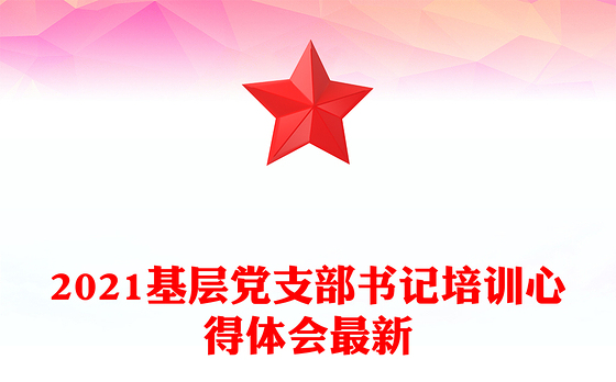 2021基层党支部书记培训心得体会最新