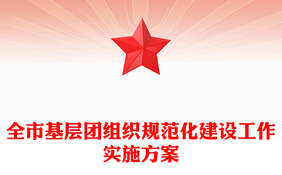 全市基层团组织规范化建设工作实施方案