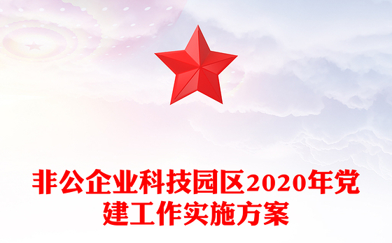 非公企业科技园区2020年党建工作实施方案