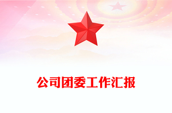 公司团委工作汇报