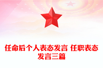 任命后个人表态发言 任职表态发言三篇