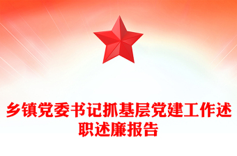 乡镇党委书记抓基层党建工作述职述廉报告