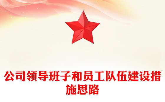 公司领导班子和员工队伍建设措施思路