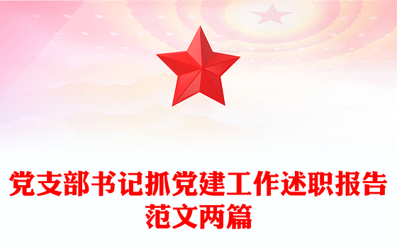党支部书记抓党建工作述职报告范文两篇
