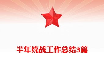半年统战工作总结3篇