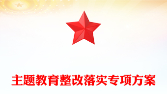 主题教育整改落实专项方案