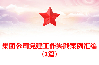 集团公司党建工作实践案例汇编(2篇)