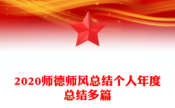 2020师德师风总结个人年度总结多篇