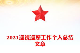 2021巡视巡察工作个人总结文章