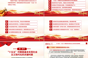 简洁风《关于制定国民经济和社会发展第十五个五年规划的建议》全文PPT党课