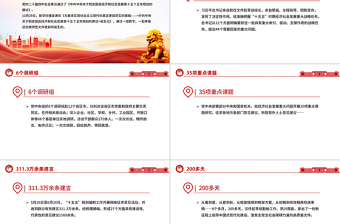 红色大气从8个数字看《建议》诞生记PPT二十届四中全会主题课件