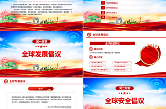 四大全球倡议要点内容解读PPT课件下载