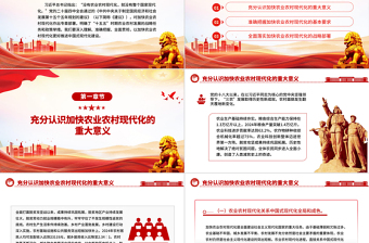 精美实用加快农业农村现代化PPT二十届四中全会系列党课课件
