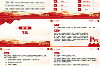 党政风《中国共产党工作机关条例》PPT党课课件下载