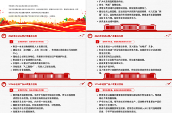 红色精美2026年经济工作八项重点任务PPT党课课件