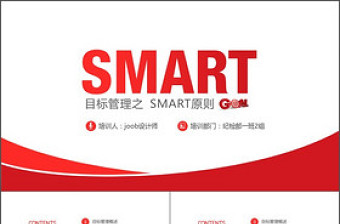 目标管理之smart原则企业培训PPT模板