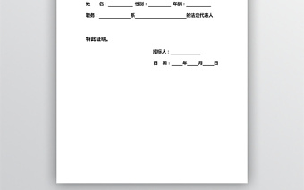 法人身份证明文档